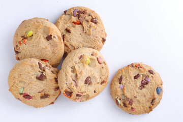 Cookies with chocolate sweets