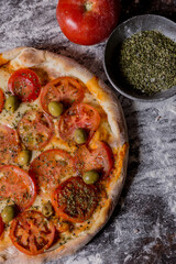 napolitan handmade mozzarella  pizza ready to eat