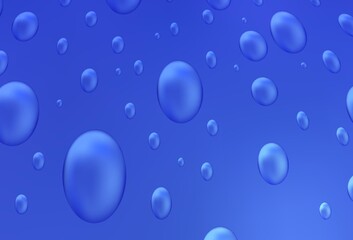 Light BLUE vector pattern with spheres. Blurred decorative design in abstract style with bubbles. New design for ad, poster, banner of your website.