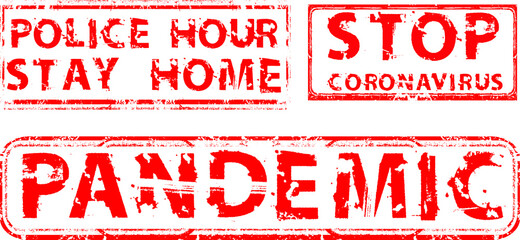 Red grunge stamp. vector