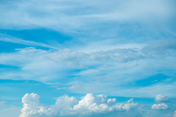 cloudy blue sky view sushine background