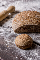 homemade handmade bread ready to eat