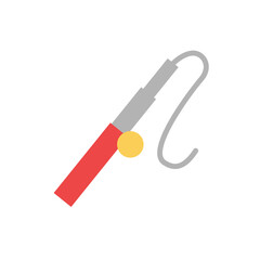 Fishing rod, tool icon. Simple color vector elements of camping icons for ui and ux, website or mobile application