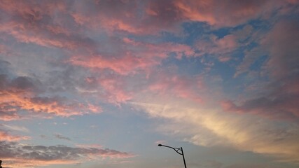 Four seasons sky series background
