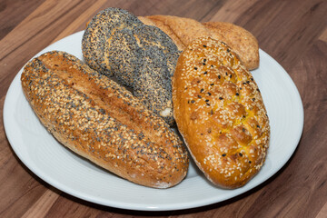 Gebäck auf Teller