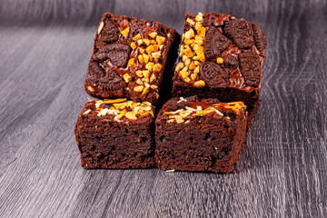 Brownies cake with nuts