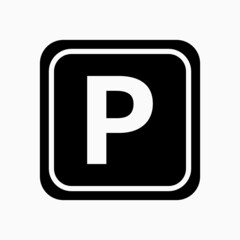 Street Signage, Road Sign Parking Area Illustration Design.
