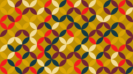 Circular Abstract Vector Pattern Design