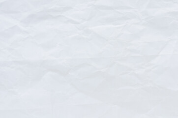 white crumpled paper texture background.	