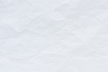white crumpled paper texture background.	