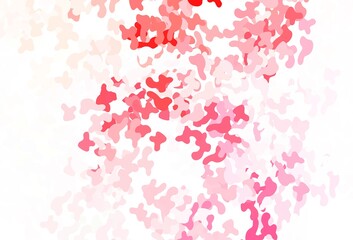 Light Red vector pattern with random forms.