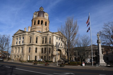 Fototapeta na wymiar Tuscarawas County Courthouse in New Philadelphia Ohio.