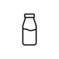 Milk, bottle icon. Simple line, outline vector elements of agriculture icons for ui and ux, website or mobile application