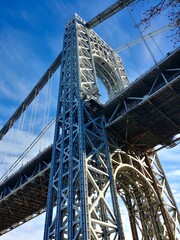 View of the George Washington Bridge in Fort Lee, New Jersey