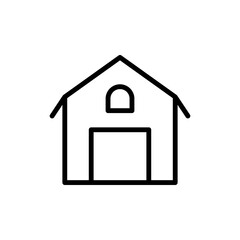 Fototapeta na wymiar Farm, building, barn icon. Simple line, outline vector elements of agriculture icons for ui and ux, website or mobile application