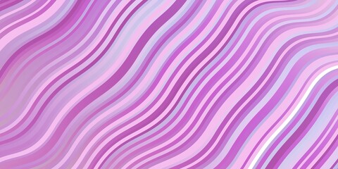 Light Purple, Pink vector pattern with curved lines. Abstract gradient illustration with wry lines. Smart design for your promotions.