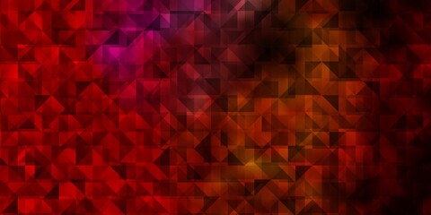 Light Red, Yellow vector layout with lines, triangles.