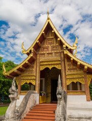 Fototapeta premium Wat Phra Singh in Chiang Mai Province, Thailand