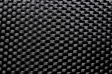 Close up textured of black fabric