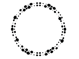 Radial halftone dots in Circle Form for comic books . fireworks Explosion background . Vector Illustration . Starburst
 round Logo . Circular Design element . Abstract Geometric star rays . Sunburst .