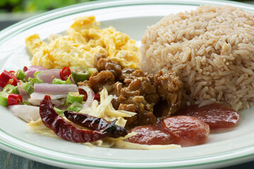 Mixed Cooked Rice with Shrimp Paste Sauce