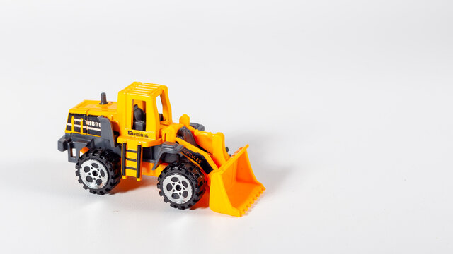 toy truck on white background
