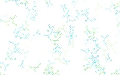 Light Green, Red vector template with artificial intelligence structure.