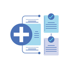 template healthcare infographic, process diagram