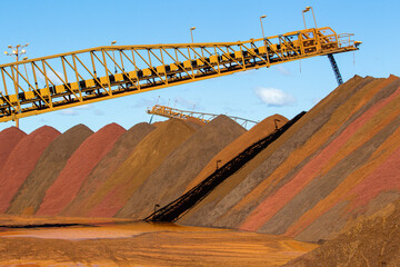 Iron ore stock pile © John