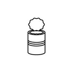 Tin can icon template