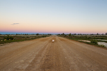 Naklejka premium Dirt road in the Pilbara, Western Australia