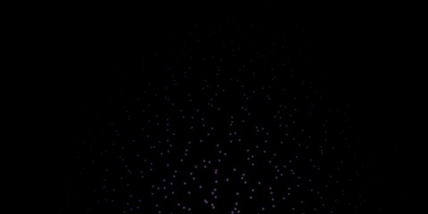 Dark Purple vector template with neon stars. Blur decorative design in simple style with stars. Theme for cell phones.
