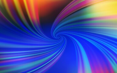 Light Blue, Yellow vector backdrop with curved lines. Glitter abstract illustration with wry lines. Abstract style for your business design.