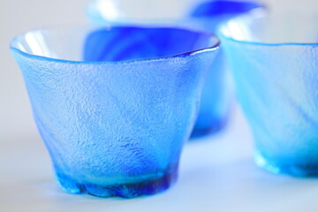 涼しげなガラス器
