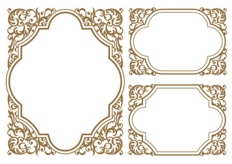 set of decorative frames