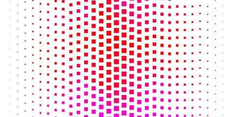 Light Purple, Pink vector pattern in square style. New abstract illustration with rectangular shapes. Pattern for commercials, ads.