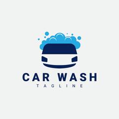 Vector illustration design concept of the car wash logo icon