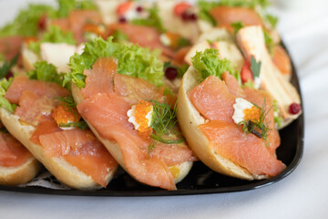 Cateringplatte mit Br&ouml;tchen