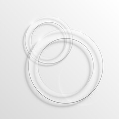 Banner round presentation, circle information. Graphic composition business presentations. Round glossy banners annotations. Color sticker banner for registration of proposals circle