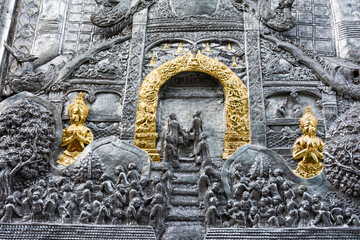 Fototapeta na wymiar Wat Sri Suphan, first silver temple in the world ,Chiang Mai, Thailand