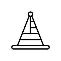 Hat USA flag icon. Simple line, outline vector elements of America icons for ui and ux, website or mobile application