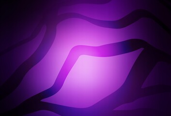 Dark Purple vector blurred bright template.