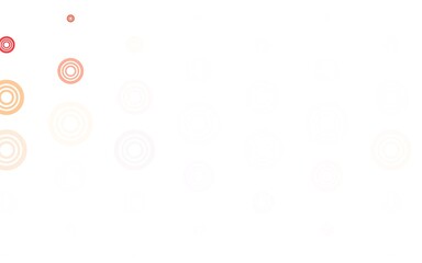 Light Red vector background with bubbles.