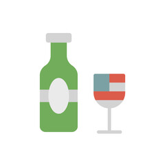 Drink alcohol goblet icon. Simple color vector elements of America icons for ui and ux, website or mobile application