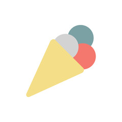 Ice-cream USA flag icon. Simple color vector elements of America icons for ui and ux, website or mobile application