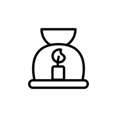 Aromatherapy alternative medicine icon. Simple line, outline vector elements of alternative medicine icons for ui and ux, website or mobile application