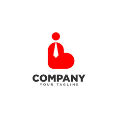 Love Job Logo Design Template