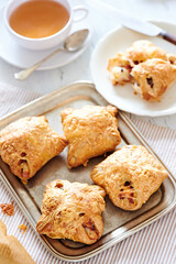 Pies with sausages