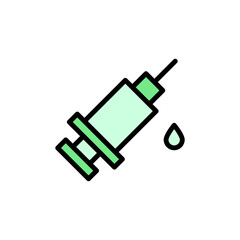 Injection alternative medicine icon. Simple color with outline vector elements of alternative medicine icons for ui and ux, website or mobile application
