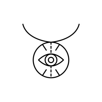 recommend clip art: antiques, amulet icon. Simple line, outline vector elements of archeology for ui and ux, website or mobile application